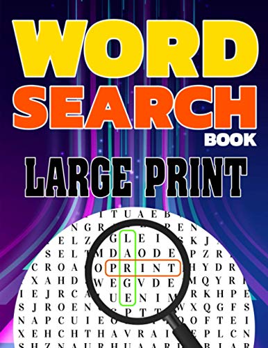 Word Search Book Large Print: Jumbo Wordsearch Book For Adults : Very ...