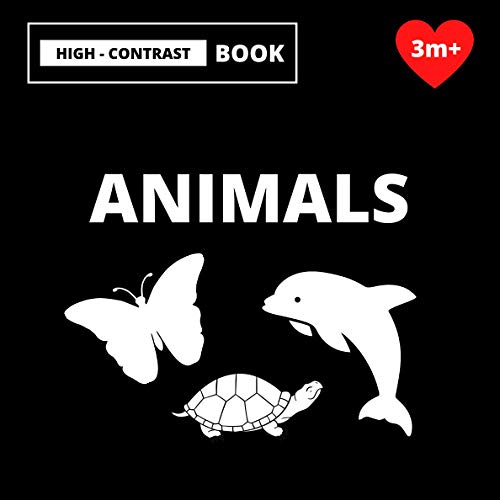 High Contrast Book Animals Black And White Book For Babies Perfect