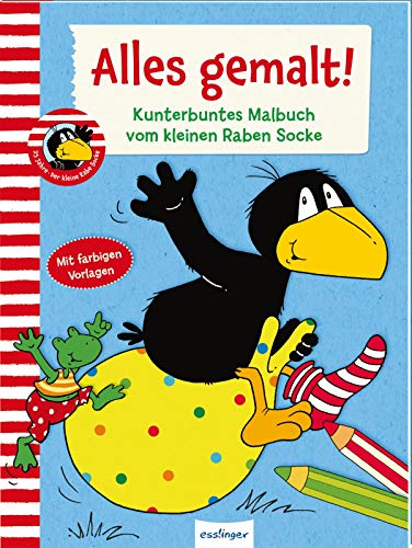 Der kleine Rabe Socke: Alles gemalt!: Kunterbuntes Malbuch vom kleinen