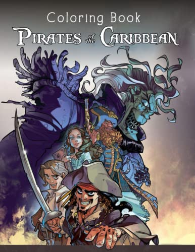 Pirates Of The Caribbean Coloring Book: Great Pages with Premium