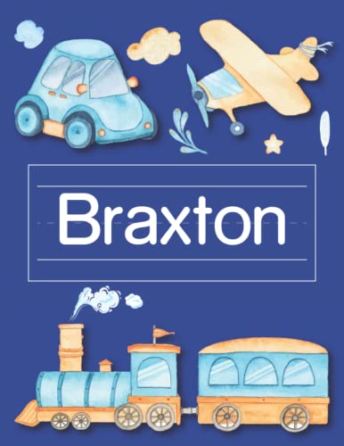 Braxton Tracing Book For Kindergarten And Preschool: Personalized