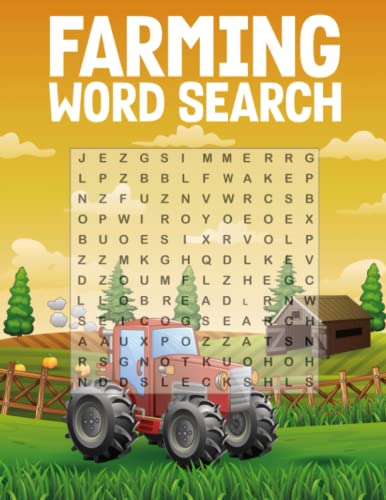 Farming Word Search Puzzles Book For Adults: Farm Life Word ...
