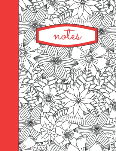A4 Color the Cover Notebook: Red: Color the notebook cover with the ...