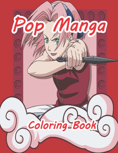 pop manga coloring book: Cute and Creepy Coloring Pages For Teens And ...