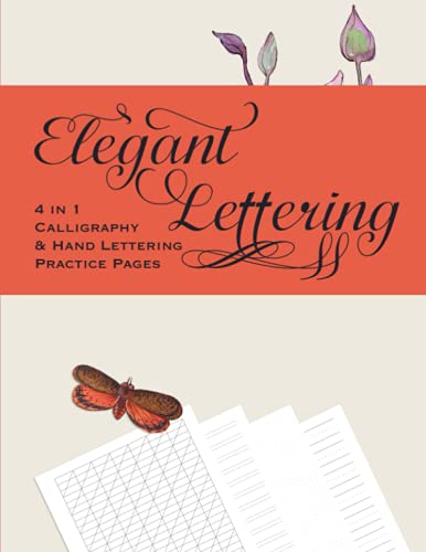 Elegant Lettering 4 in 1 Calligraphy & Hand Lettering Practice Pages ...