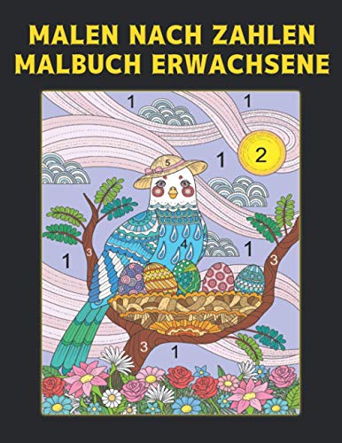 Malbuch Erwachsene Malen Nach Zahlen: 60 Farben Nach Zahlen Designs