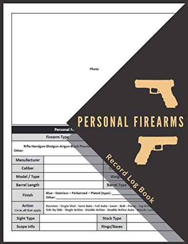 Personal Firearms Record Log Book: Firearms Acquisition And Disposition ...