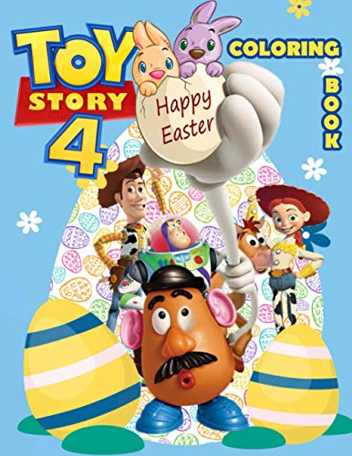 Toy Story 4: Happy Easter Day Coloring Book - Amazing gift for Kid ...