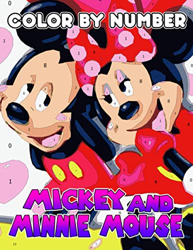 Mickey and minnie mouse Color By Number: Mickey and minnie mouse ...