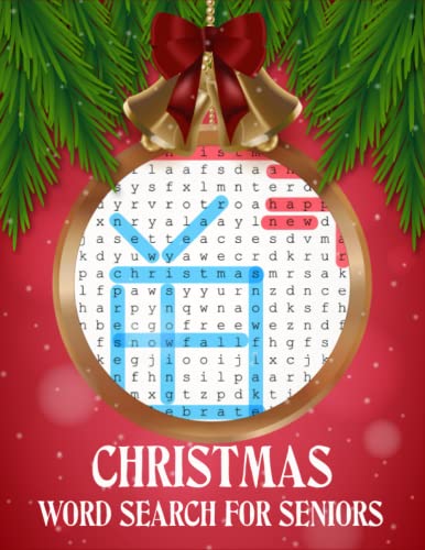 Christmas Word Search For Seniors: Fun Winter Season Christmas Themed ...