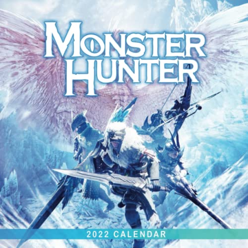 Monster Hunter World Calendar 2022 Video Games January 2022 December