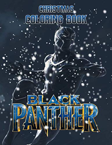 Black Panther Christmas Coloring Book: Relaxation Coloring Books For ...