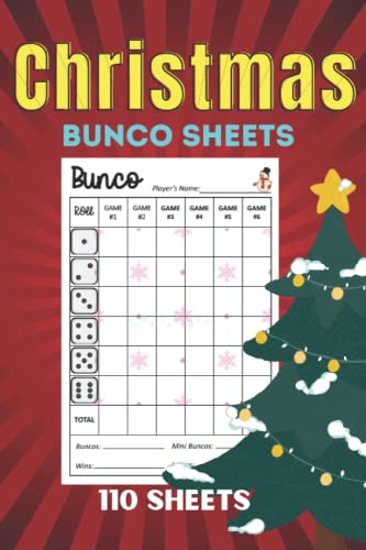 Christmas Bunco sheets: Christmas Edition bunco score sheets110 Score ...