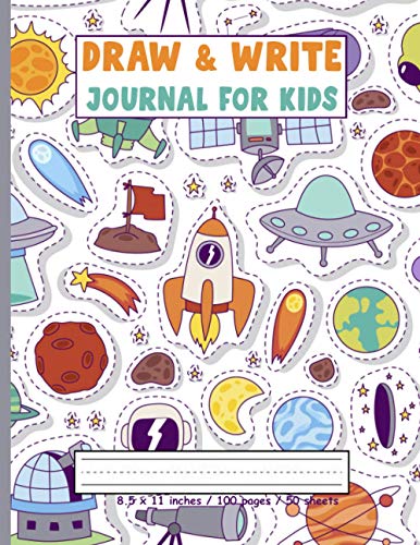 Draw and Write Journal For Kids: Grades K-2: Primary Composition Half ...