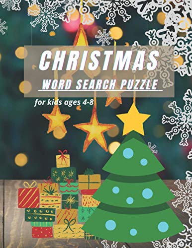 Christmas Word Search Puzzle for Kids Ages 4-8: A Fun Kid Workbook Game ...