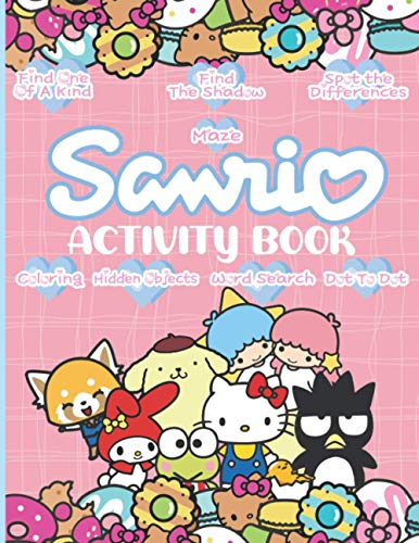Sanrio Activity Book: Kid Hidden Objects, Find Shadow, Word Search ...