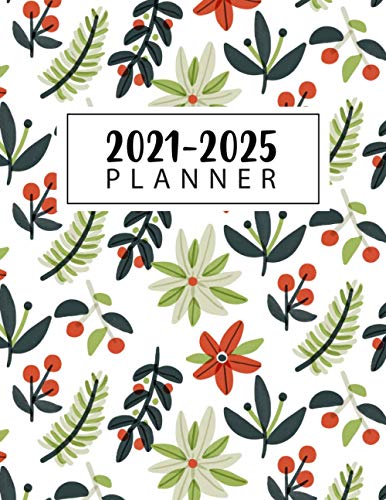2021-2025 Planner: Weekly and Monthly Planner for the Year 2021-2025