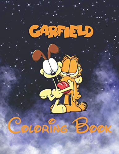 Garfield Coloring Book: 100+coloring pictures for kids and adults with all favorite Garfield ...
