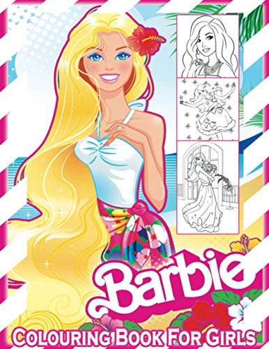 Barbie Colouring Book For Girls: Barbie Book With 50 Unique Designs For ...