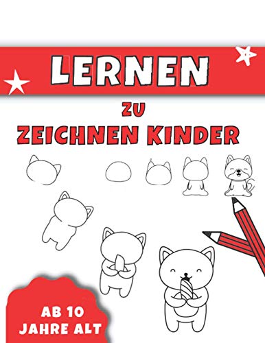 Lernen zu zeichnen kinder ab 10 jahre: süße Tiere Schritt für Schritt