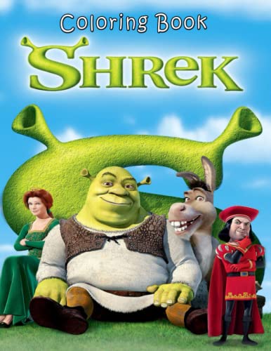 Shrek Coloring Book: JUMBO Coloring Book for Kids and Adults | Ages 3 ...