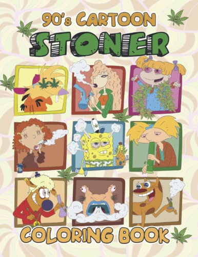 90s Cartoon Stoner Coloring Book - 93117476 