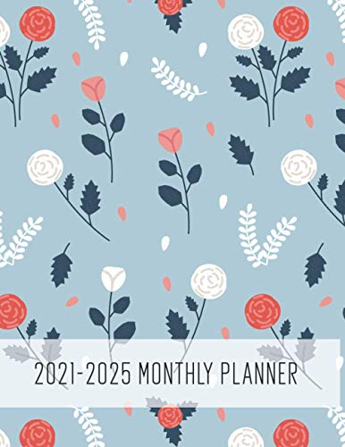 2021-2025 Monthly Planner: Premium Weekly and Monthly Planner for the