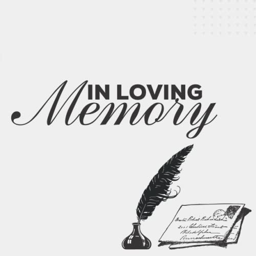Funeral Guest Book For Memorial Service To Celebrate The Life Of