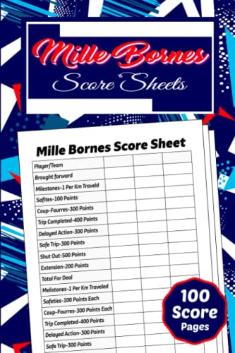 Printable Mille Bornes Score Cards
