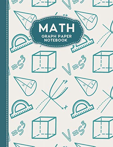 Math Graph Paper Notebook: Lined Graph Paper Composition Notebook for ...
