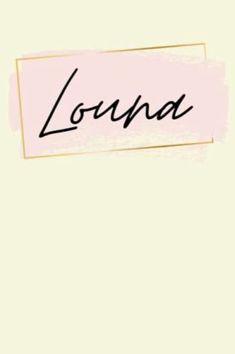 Louna: Personalized Sketchbook Cute with Name Louna on the cover ...