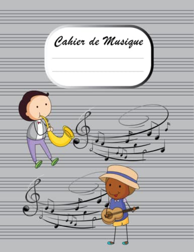 Cahier De Portée Musicale Cahier De Musique Avec 12 Portées Et Carreaux Seyes Moderne: Carnet De Partitions Et Solfège | 110 Pages Grand Format A4 | Couverture Design: Pour ... Composition Musicale
