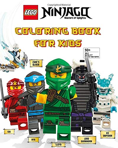 NINJAGO Coloring Book for Kids: Jumbo Coloring Book for Kids | High ...