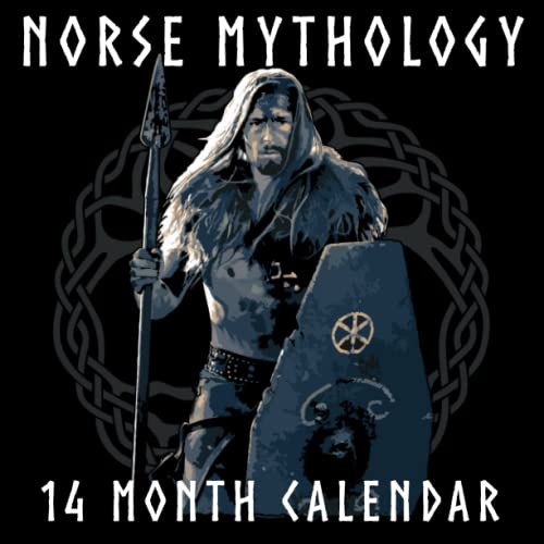 Norse Mythology 14 Month Undated Mini Calendar 14 Graphic Art Viking