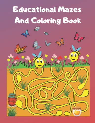 Mazes and coloring book for kids. Keep your child entertained for hours ...