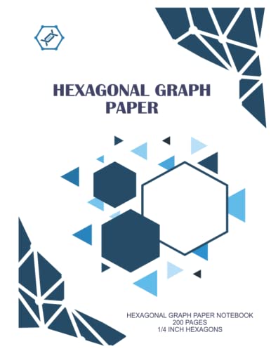 Hexagonal Graph Paper Notebook: Organic and Bio Chemistry Notebook: 1/4 ...