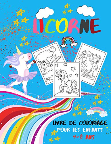 Kit De Blocs De Coloriage Licorne Pour Filles - Livre Avec 30 Pages, Papiers à Gratter Et Crayons