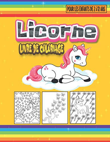 Kit Coloriage Licorne Pour Filles – 60 Pages, 8 Crayons Bicolores – Papier à Gratter, Activités Sans Désordre – Cadeau 4-12 Ans
