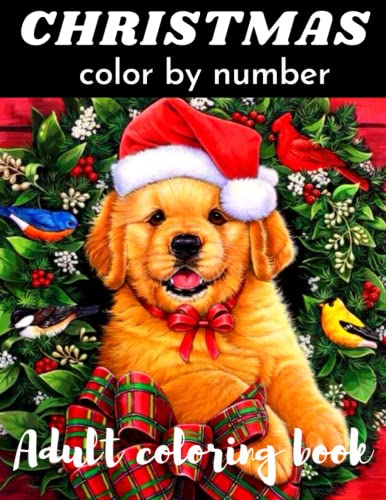 Christmas color by number adult coloring book: Coloring Book for adult ...