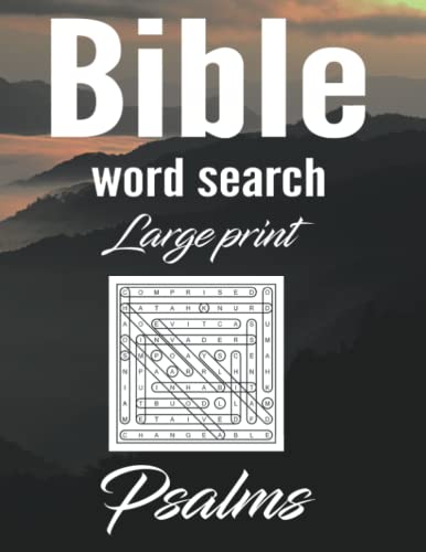 Bible Word Search Large Print Psalms: 100 Fun and Inspirational Puzzles ...