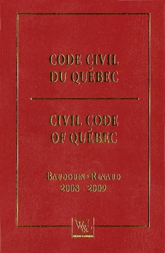 CODE CIVIL DU QUEBEC 20082009 by Yvon Renaud JeanLouis Baudouin