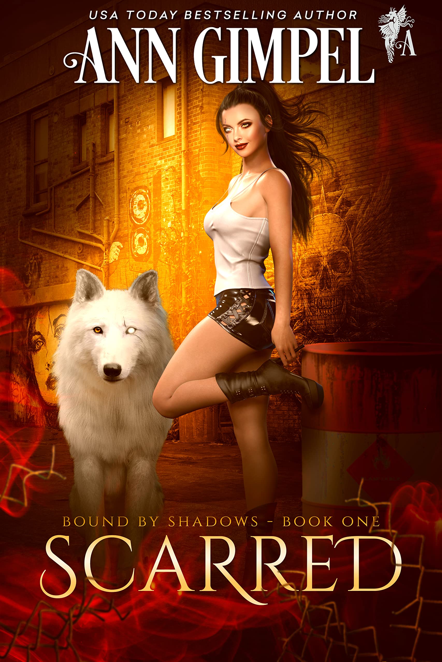 Scarred book cover