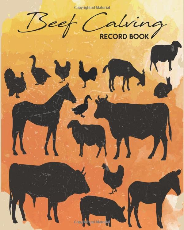 Beef Calving Record Book Cattle Record Book & Farm record Keeping