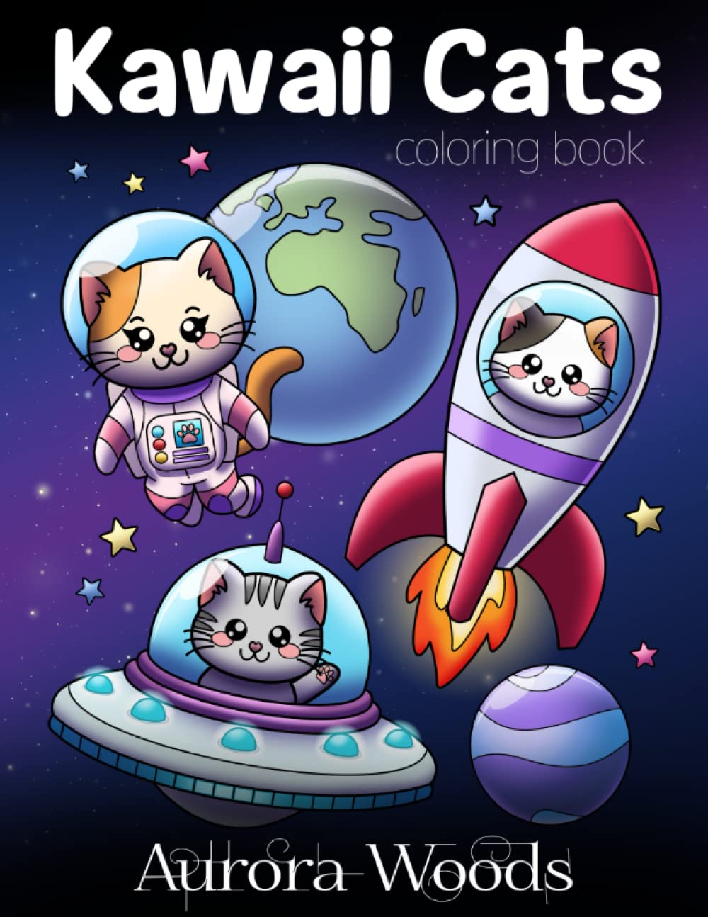 Kawaii Cats Coloring Book Cute Cats Coloring Book for Kids and Adults