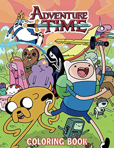 Adventure Time Coloring Book: 50+ GIANT Fun Pages with Premium outline ...