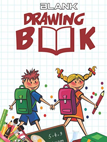 Blank Drawing Book:: Blank Sketchbook For Kids Cartoon Drawing Books ...