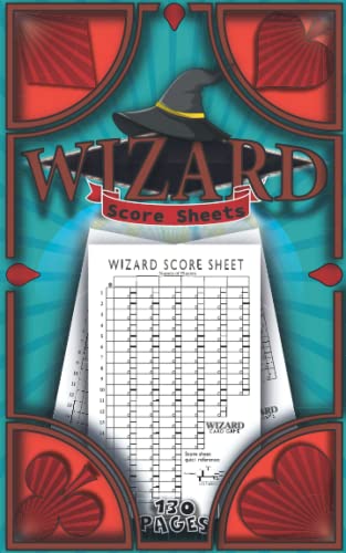 Wizard Score Sheets: 130 Small Wizard Card Game Score Pads For ...