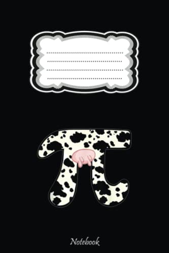 Cow Pi funny Pi Day Cow Pi Notebook: Pi Day Gift For Math Teacher ...