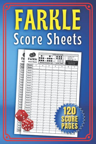 Farkle Score Sheets: Farkle Score Sheet For Tracking Your Favorite Game ...