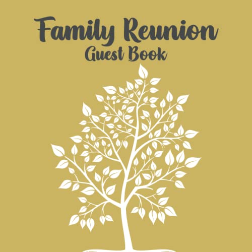 Family Reunion Guest Book Elegant Keepsake Family GetTogether Signin